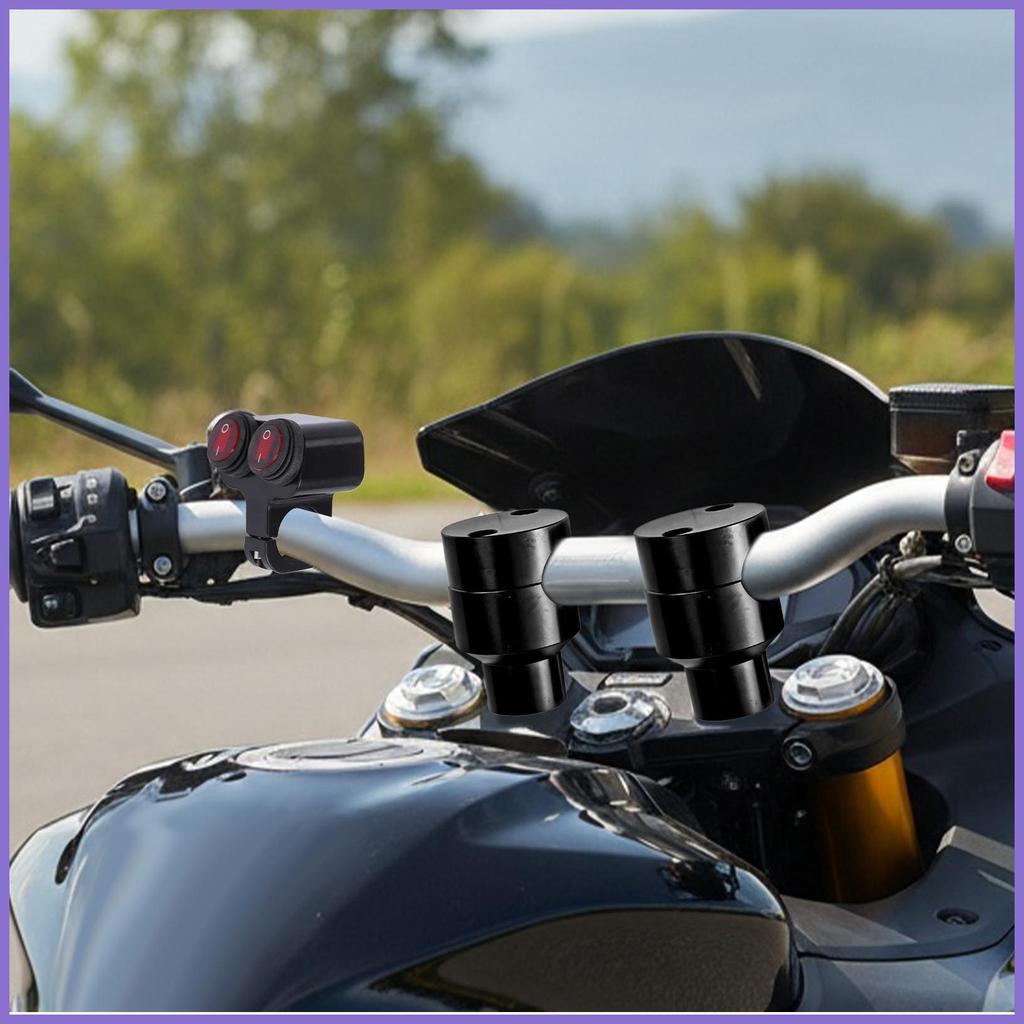 Controle De Luz Para Guidão De Motocicleta , Fácil Instalação Com Indicador , De Montagem , Botão De Amortecimento yunea