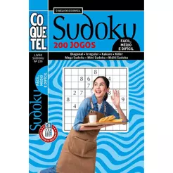 Livro Coquetel Sudoku 236 | Fácil, Médio e Difícil