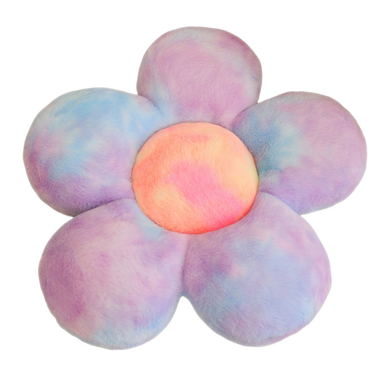 Criativo Colorido Flor Pétala Almofada De Chão Brinquedo De Pelúcia Casa Sofá Lance Travesseiro Tatami Tapete Decoração 