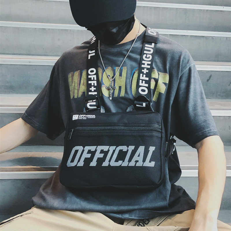 Ins mesmo estilo ferramentas colete saco Street Wear funcional Hip-Hop tático segundo nível colete saco de discoteca Mul