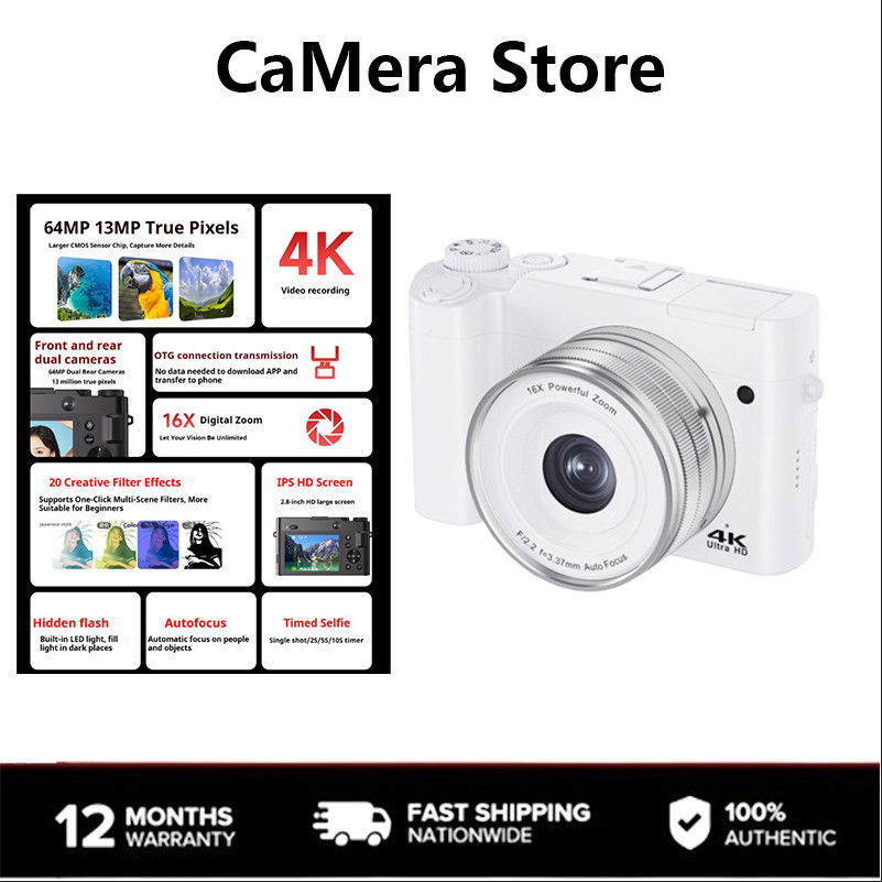 CaMera Store Câmera digital De Alta Definição DC218 , Dupla selfie De Estudante De Nível De Entrada De vlog De Viagem Ao