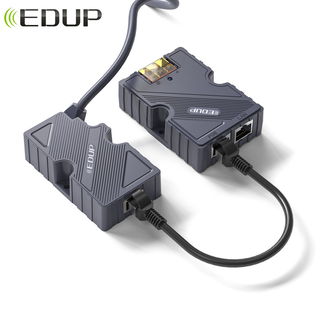 Adaptador De Cabo EDUP Starlink Dishy Para RJ45 Com Injetor GigE PoE De 150 W Proteção Contra Raios 8KV V2