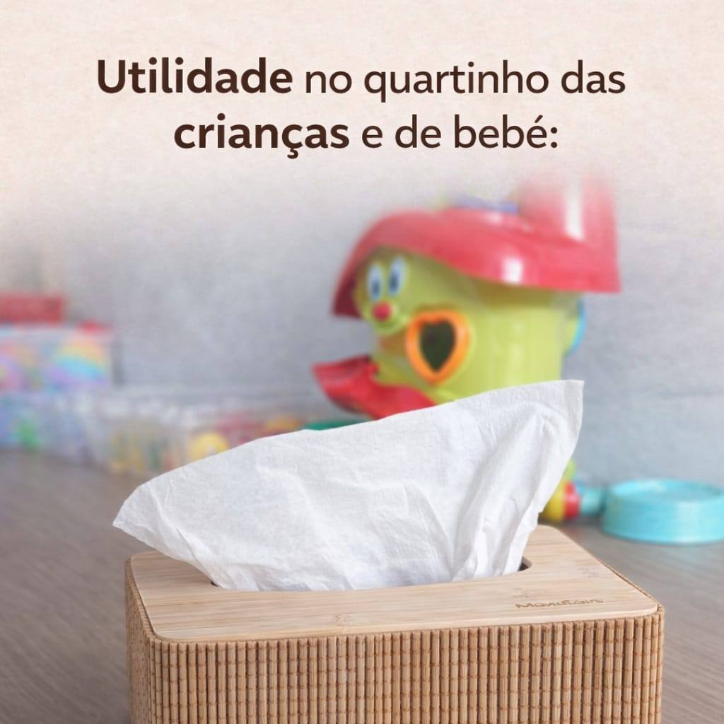 Porta Lenço em Bambu Organizador Infantil, Delicado. 4001-C3-PTALÇO