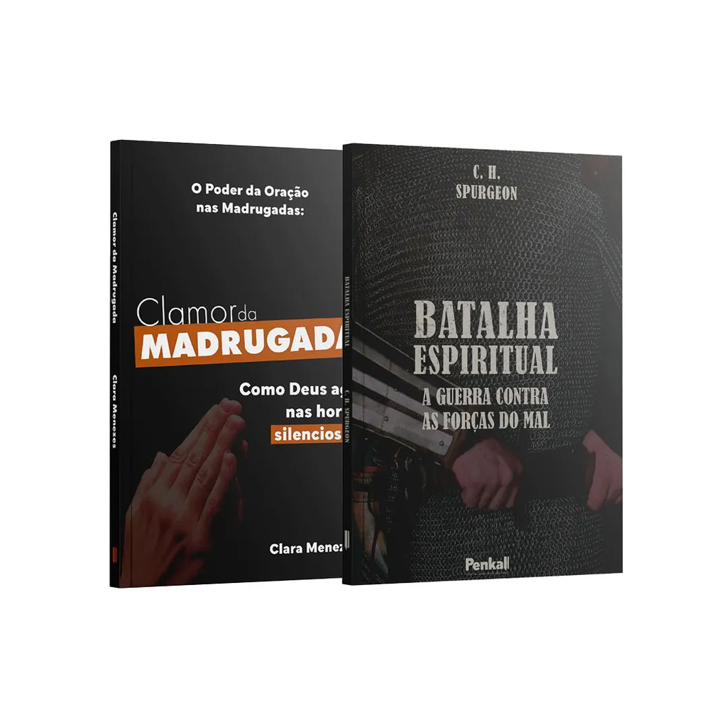 Kit 2 Livros - Poder na Madrugada - Batalha Espiritual + Clamor da Madrugada | Clara Menezes