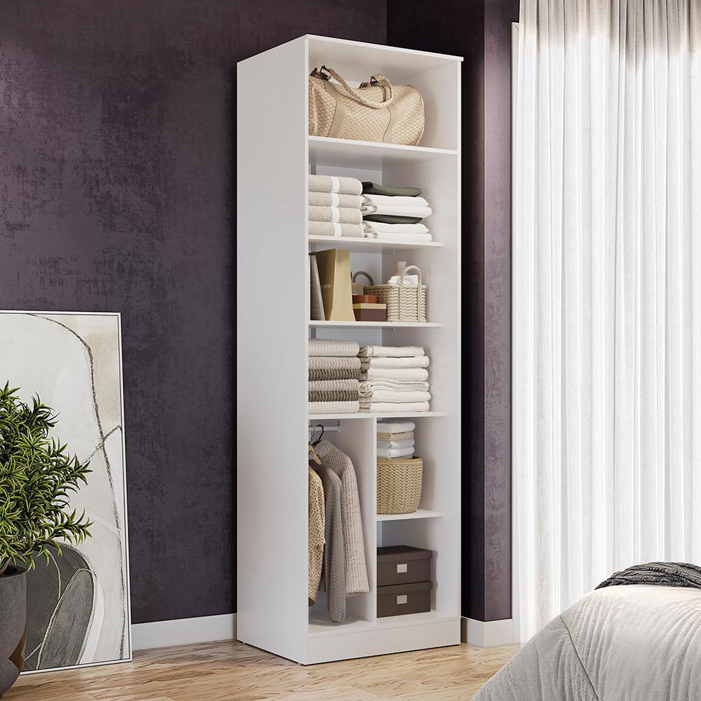 Guarda-Roupa Sem Portas Closet Kappesberg Adapt Branco 71cm