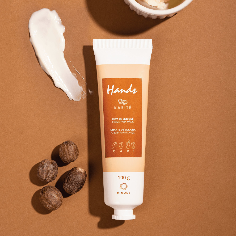 Luva De Silicone Karité Creme Para As Mãos Hands 100g