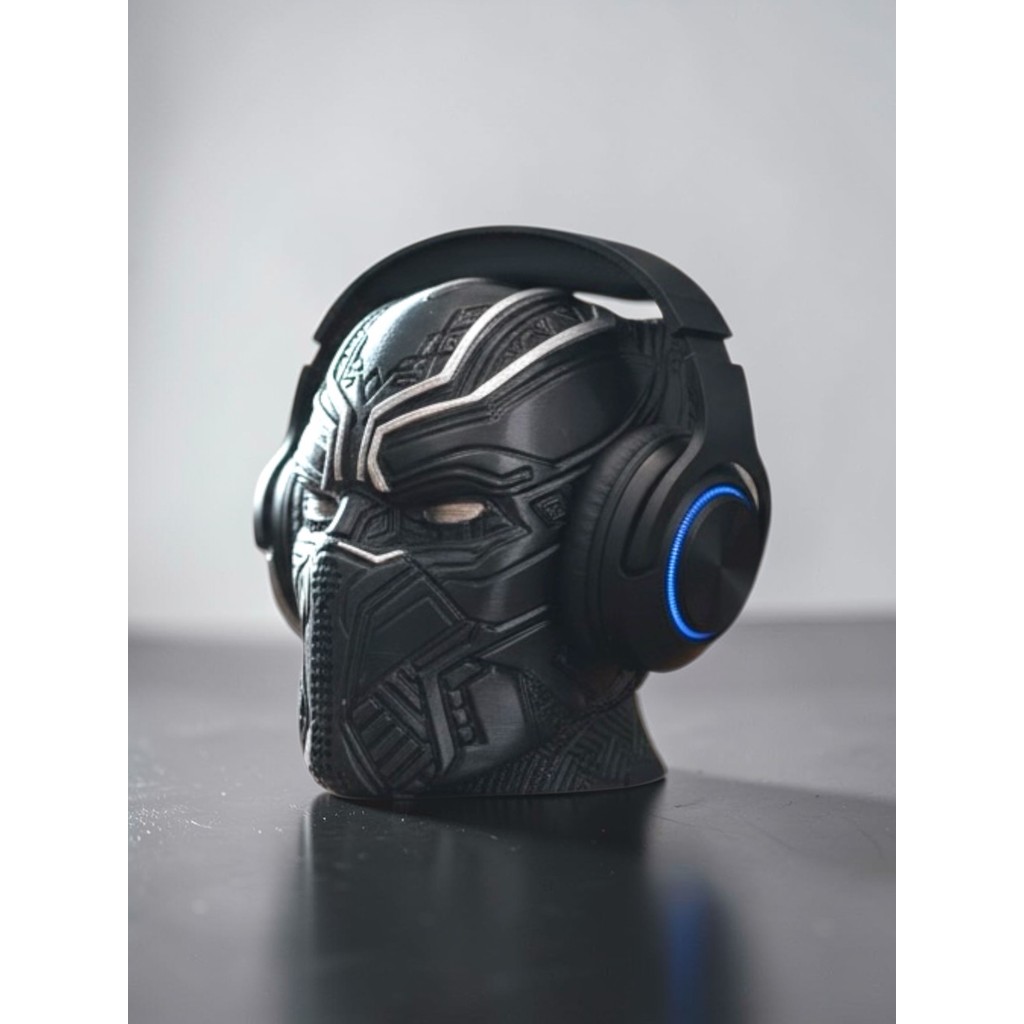 Suporte Headset Pantera Negra| Heroi Marvel - vingadores | decoração geek colecionável