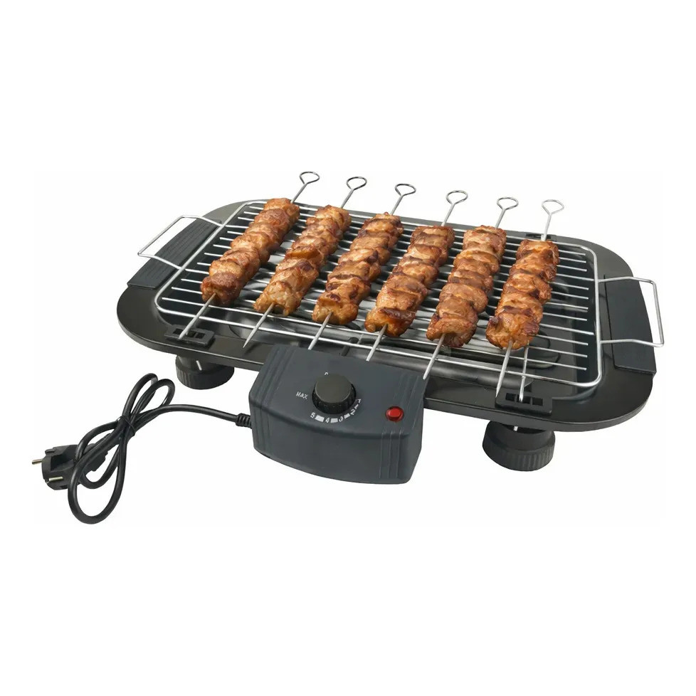 Churrasqueira Elétrica 110v 1800w Sem Fumaça Grelhador Mesa