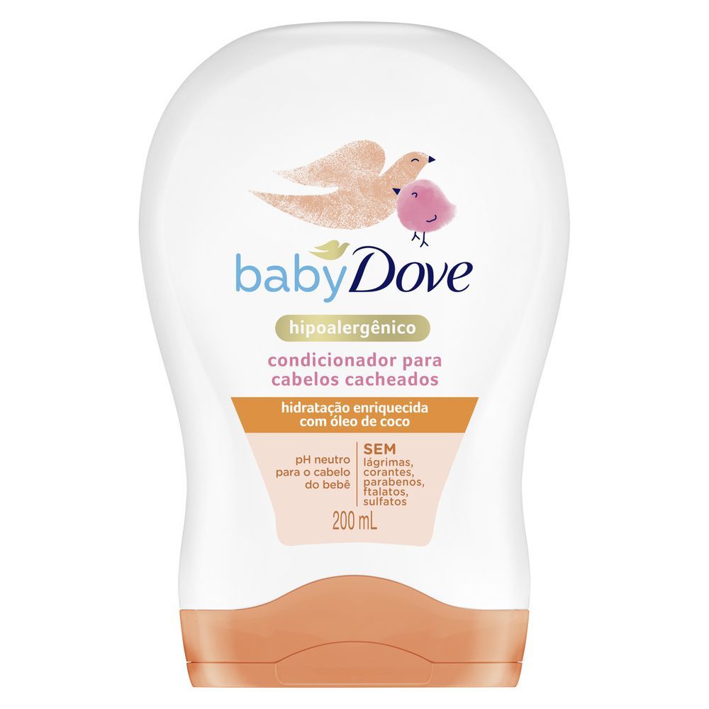 Condicionador Dove Baby Hidratação Enriquecida Cabelos Cacheados com 200ml