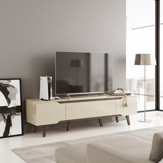 Rack Retrô para TV até 65 polegadas, Pés em Madeira Maciça Shop 1,80mt – Moderno e de Alta Qualidade em Oferta na Shopee