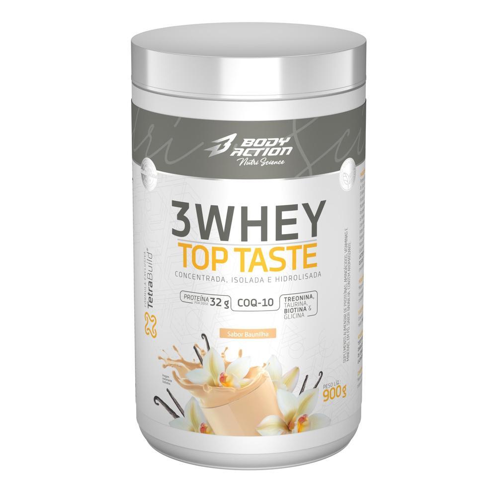 Whey Protein, 3 Whey Top Taste, 32g Proteína 900g - Bodyaction