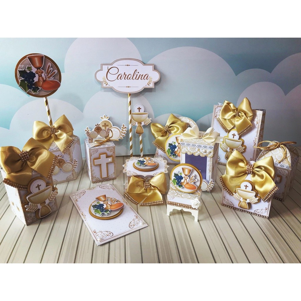 Caixinhas personalizadas, milk, cone e sushi, lembrancinhas, decoração Kit de festa aniversário Primeira comunhão