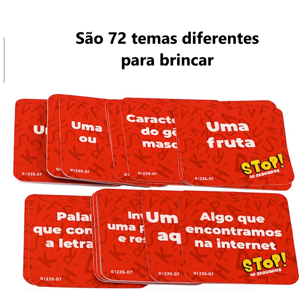 Brinquedo Stop Clássico para Jogar em Grupo Amigos Família Presente dia das Crianças em Oferta na Shopee