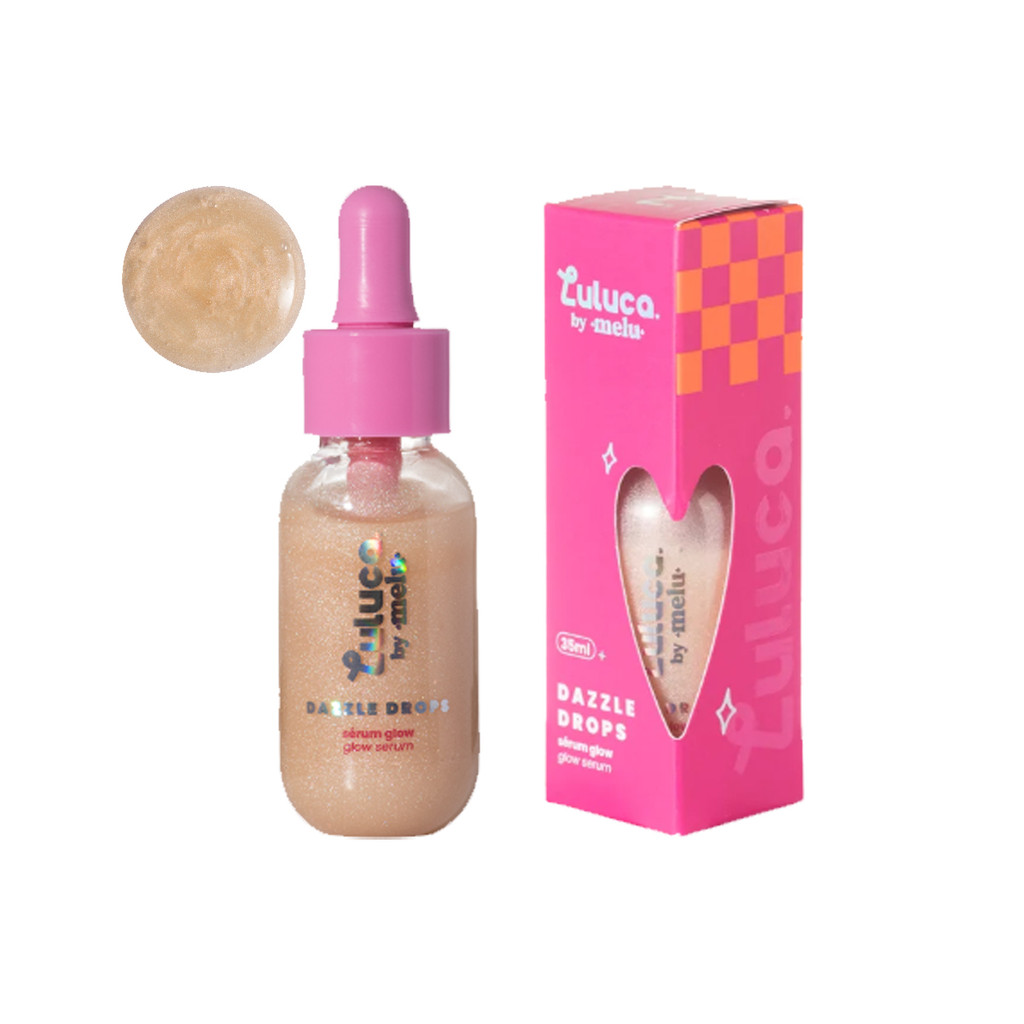 Serum Glow Luluca By Melu Ruby Rose Dazzle Drops  35ml em Oferta na Shopee