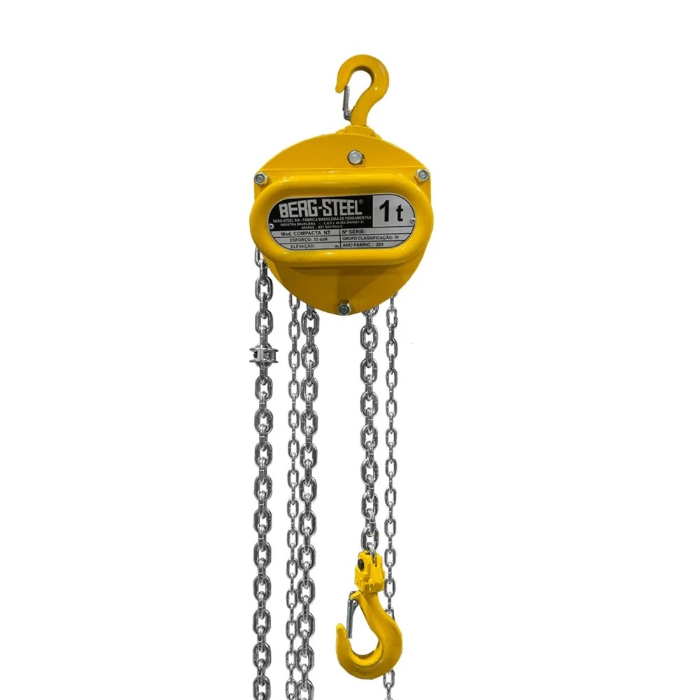 Talha Manual Compacta de Corrente 1TX3M Berg Steel 1203NT