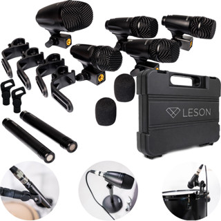 Kit Microfone Bateria Leson Ldm507 7 Peças Percussão Maleta em Oferta na Shopee