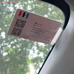 [baipestonwe] 5 Peças De Plástico Transparente Estilo De Carro Porta-Bilhetes De Estacionamento Prendedor Cartões Fixado