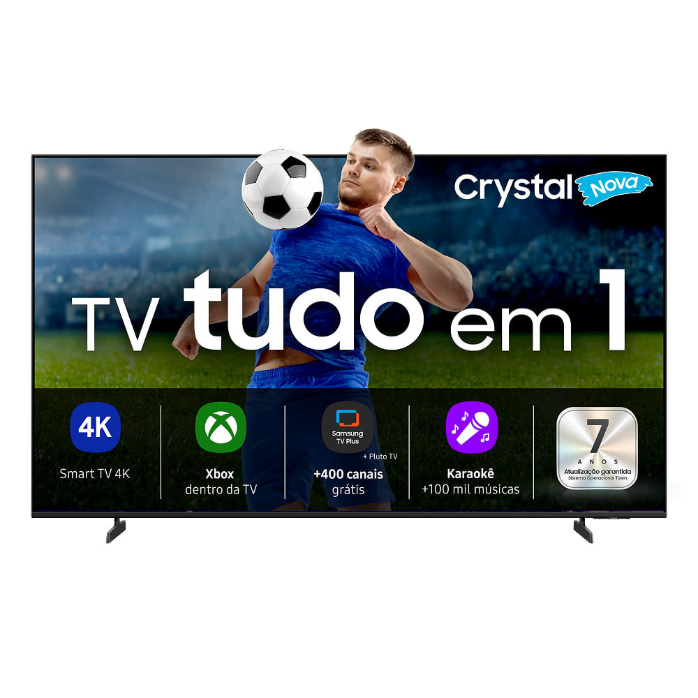 Samsung Smart TV 58" Crystal UHD 4K U8500F, Xbox Cloud Gaming, Canais Gratuitos, AI Energy...