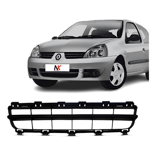 Grade Central Parachoque Clio 2006 2007 2008 2009 2010 2011 em Oferta na Shopee