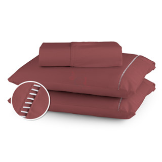 Jogo de Lençol 400 Fios Micropercal Toque Macio Ponto Palito com Fronha Berço Solteiro Casal Queen King em Oferta na Shopee