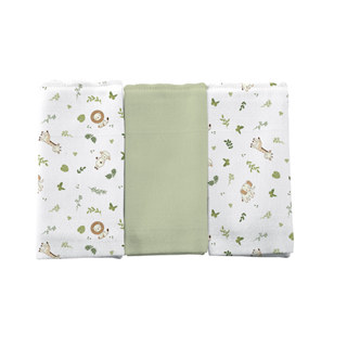 Pano de Boca para Bebê 3 Unidades 34 cm x 40 cm Bercinho em Oferta na Shopee