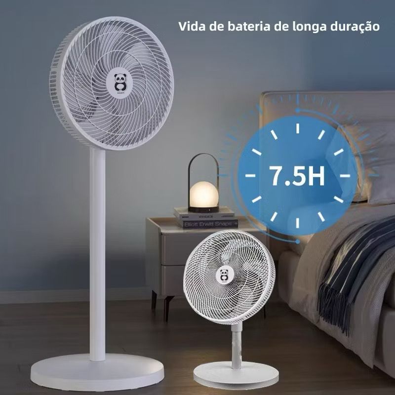 Ventilador de Coluna Alta 130cm  60w 20” 5 Pás Alumínio, Oscilação, 3 Velocidades, Bivolt, Altura Ajustável