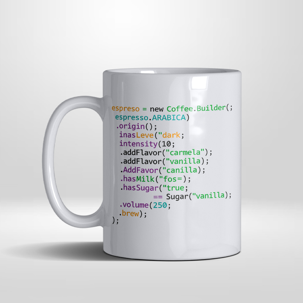 Caneca Porcelana Xícara de Cerâmica Linha de codigo Programador Café