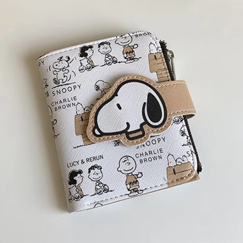 Snoopy Bolsa Anime Dos Desenhos Animados Carteira De Moedas Curta Alto Valor Bonito Zíper Estudante ID Titular Multi Slo Snoopy Bolsa Anime Dos Desenhos Animados Carteira De Moedas Curta Alto Valor Bonito Zíper Estudante ID Titular Multi Slo
