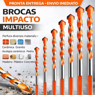 Kit 7 Broca de carboneto profissional  Madeira Ferro Concreto Para Furadeira 3-12mm em Oferta na Shopee