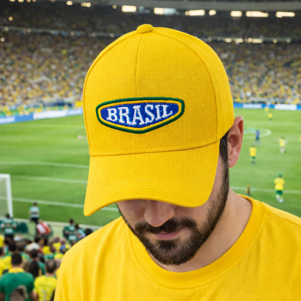 Boné Brasil Seleção Brasileira de Futebol Estampado