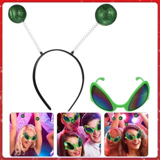 Fantasia Alien Et Alienigena Extraterrestre Marciano Óculos + Tiara Arco Fantasia Carnaval Halloween Festas Raves em Oferta na Shopee