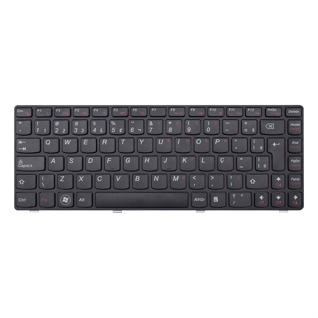 Teclado para Notebook Lenovo Part Number PK130GL3A19 | Preto ABNT2 em Oferta na Shopee