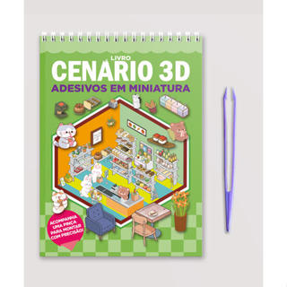 Livro Cenário 3D  Adesivos em Miniatura em Oferta na Shopee