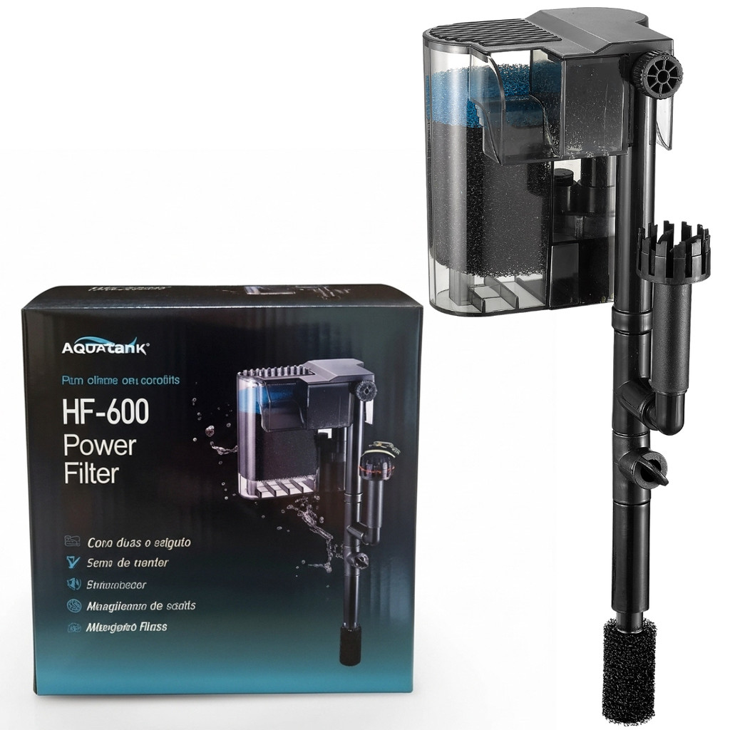 Filtro Aquario 600lh Externo Hang-on com Regulagem de vazão Aquatank HF-600 Original