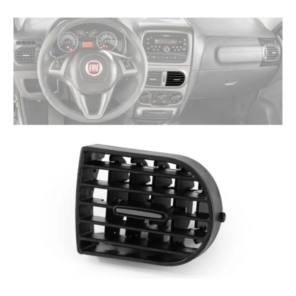 Difusor Ar Prata Central Direito Palio Weekend 2013 2019 em Oferta na Shopee