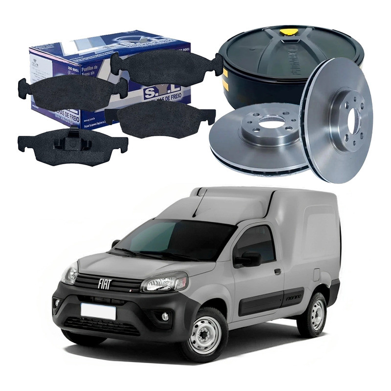 Kit Disco Pastilha Dianteiro Fiorino 1.4 2022 A 2025