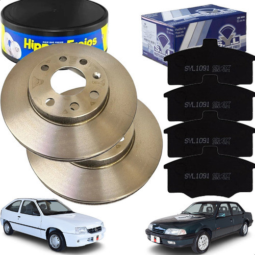 Jogo Disco Pastilha Freio Dianteira Gm Monza Ipanema Kadett em Oferta na Shopee