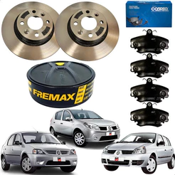 Disco Freio Dianteiro Pastilha Clio Logan Sandero Stepway