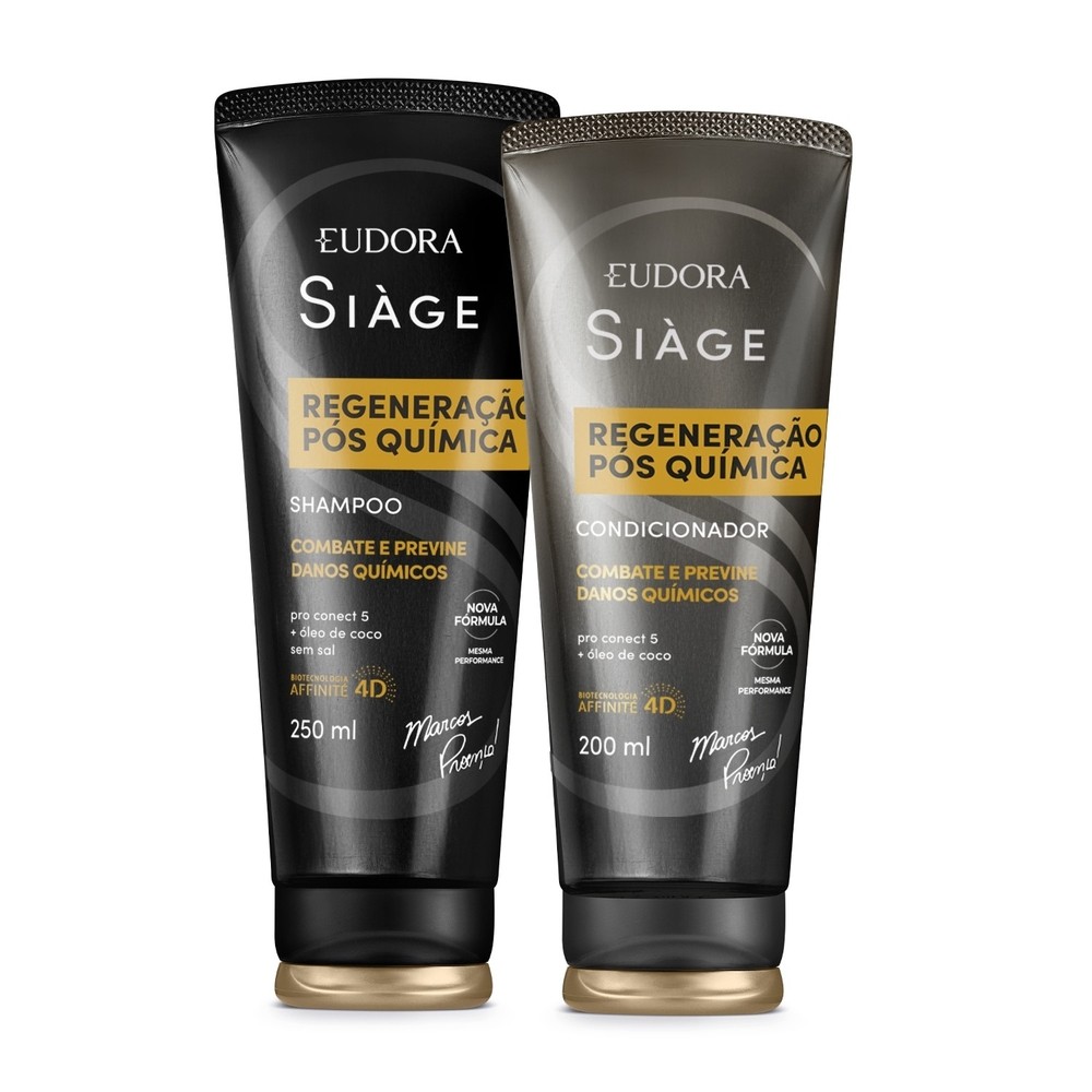 Eudora Kit Siàge Regeneração Pós Química: Shampoo 250ml + Condicionador 200ml