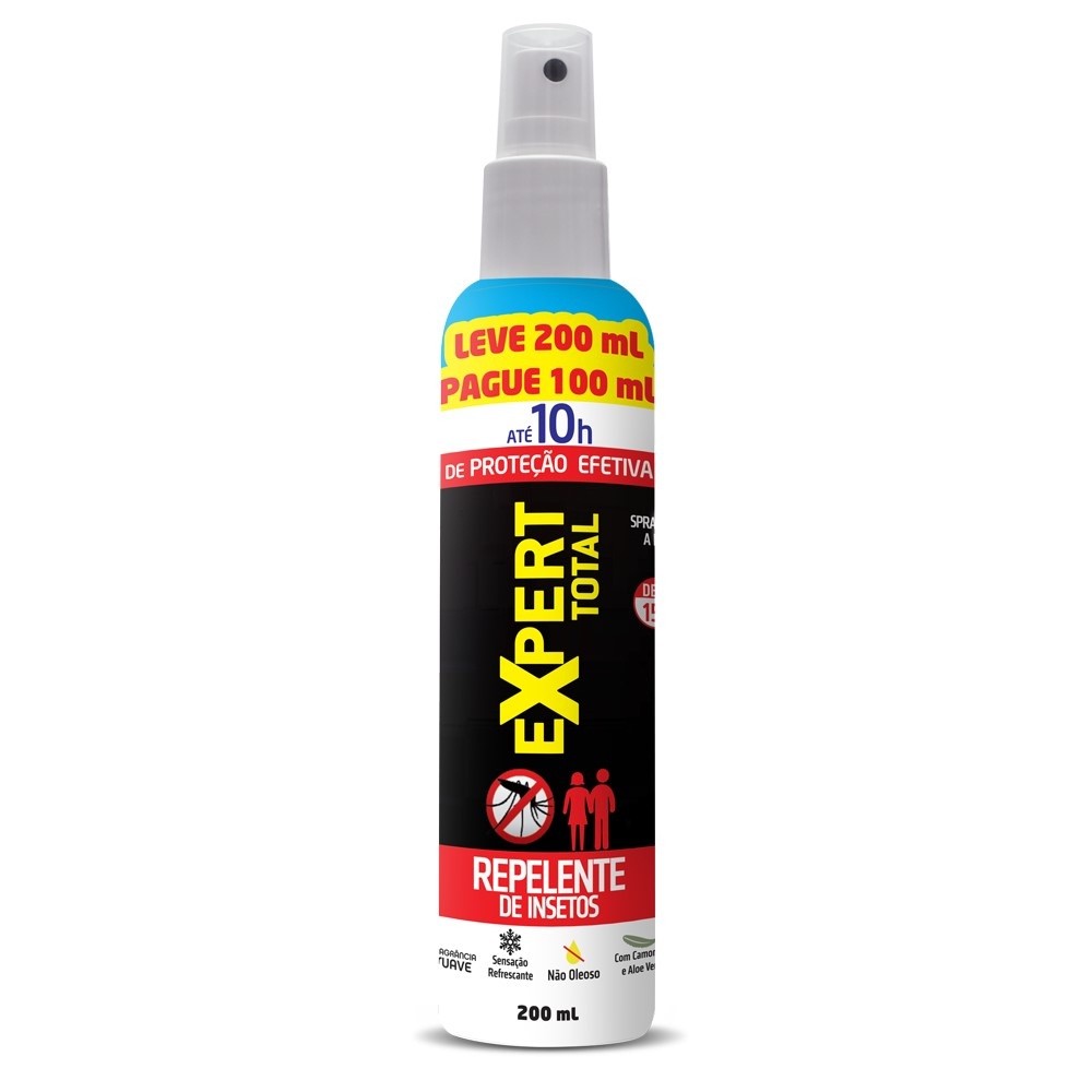 Repelente De Insetos Spray Expert Total 10h 200ml Nutreix