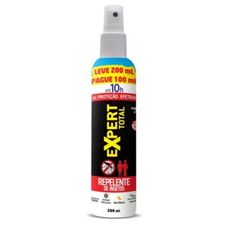 Repelente De Insetos Spray Expert Total 10h 200ml Nutreix em Oferta na Shopee
