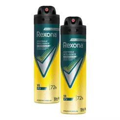 Kit 2 Desodorantes Rexona Men Aerossol Antitranspirante V8 150ml
