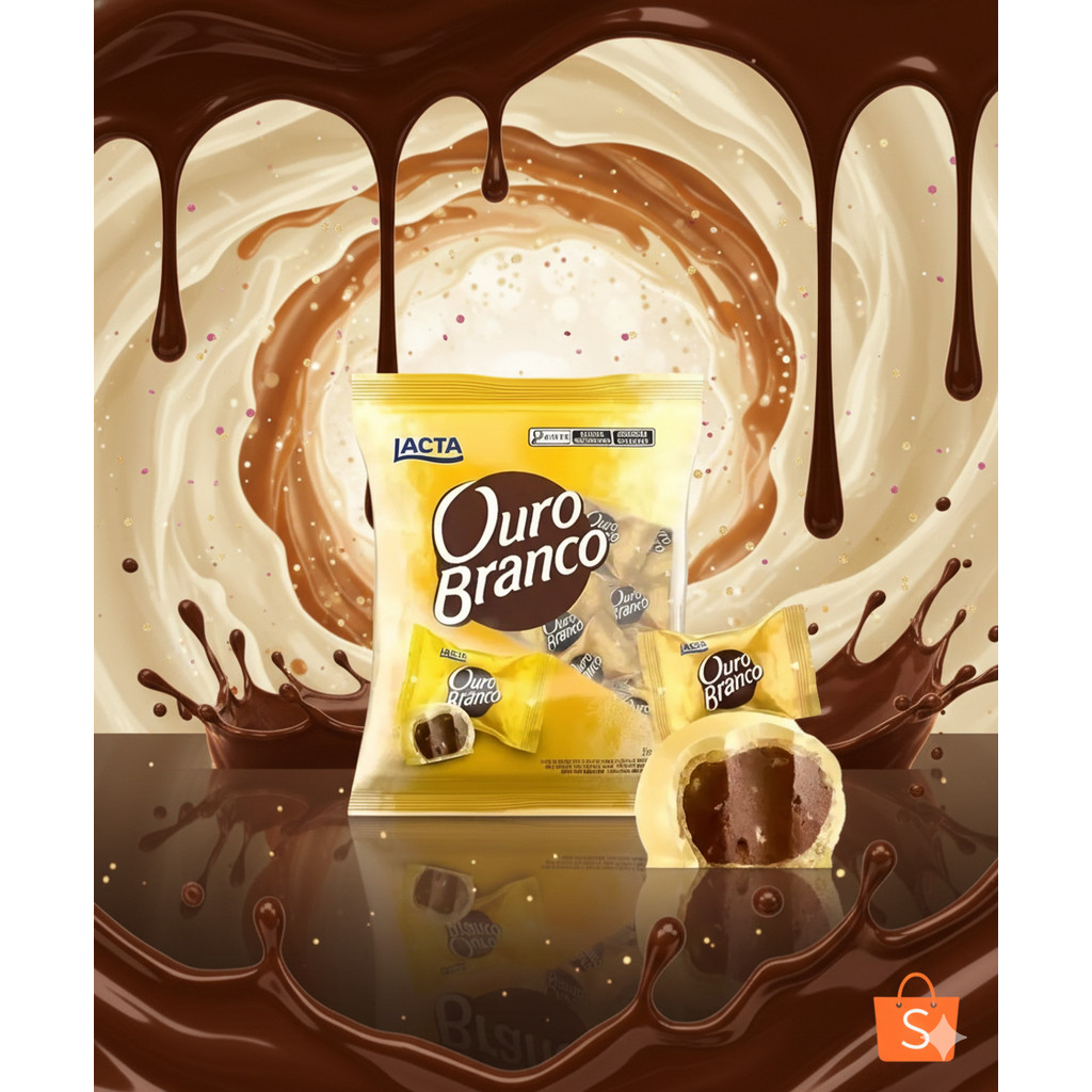 Bombom Ouro Branco Pacote 1kg Bom Bom