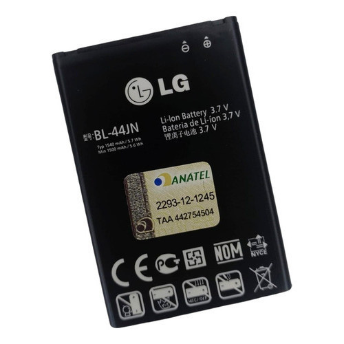 Bateria modelo compatível BL-44JN para LG Optimus L3 (E400) / L5 (E610) / L5 II (E450)