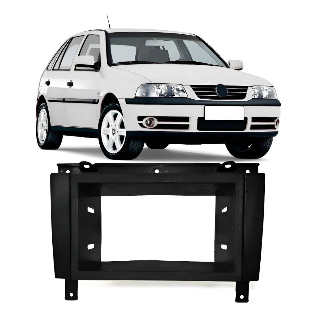 Moldura Painel 2din Gol G3 Parati Saveiro - Preto