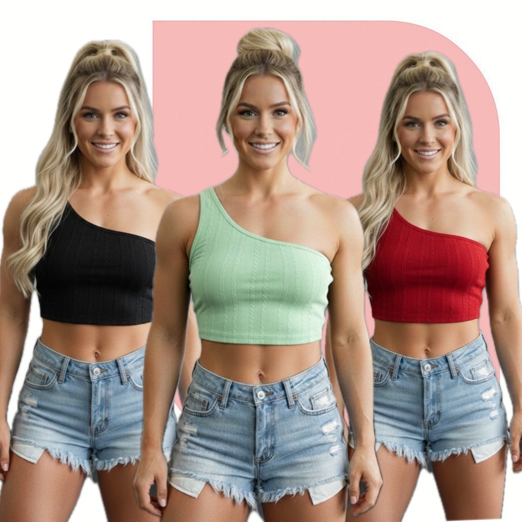 Cropped Feminina Blusa Mula Manca Ribana Canelada Academia Casual