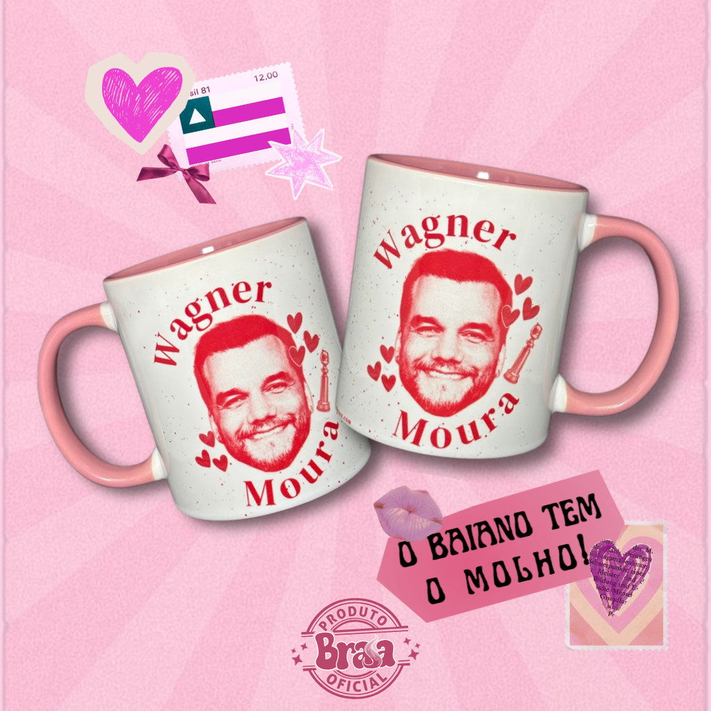 Caneca de Cerâmica Wagner Moura em Oferta na Shopee