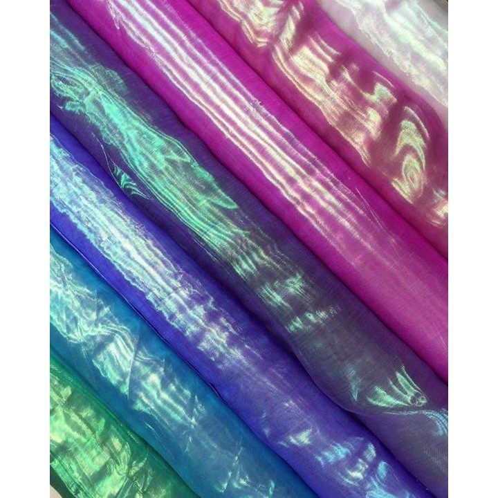 Tecido Organza Holográfica Furta Cor Promoção + BRINDE DA LOJA +BRINDE