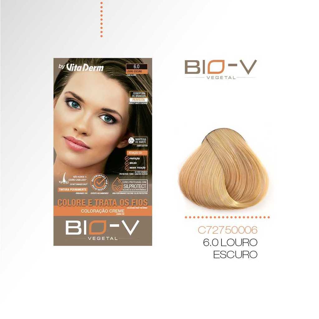COLORAÇÃO VITA DERM BIO-V 6.0 LOURO ESCURO