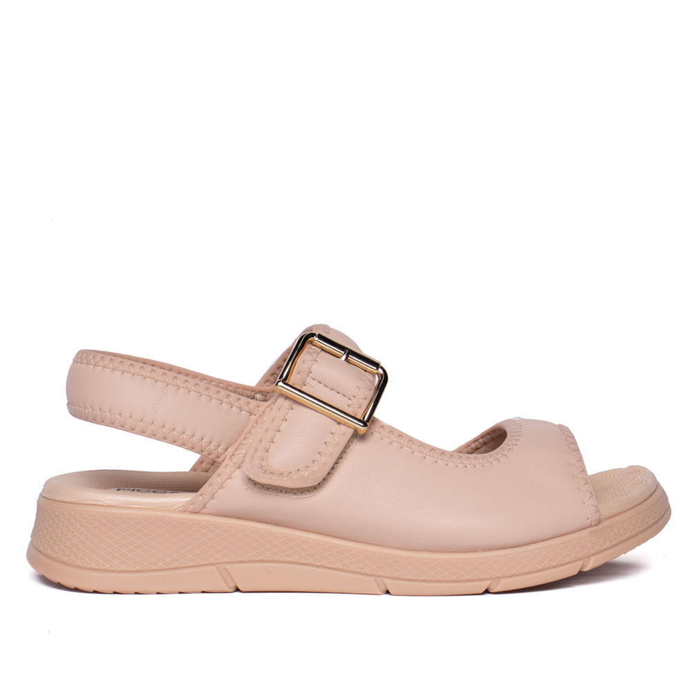 Sandália Feminina Piccadilly Papete Esporão Anabela Rose em Oferta na Shopee
